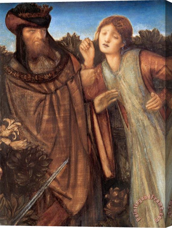 Edward Burne Jones King Mark And La Belle Iseult [detail] Stretched Canvas Print / Canvas Art